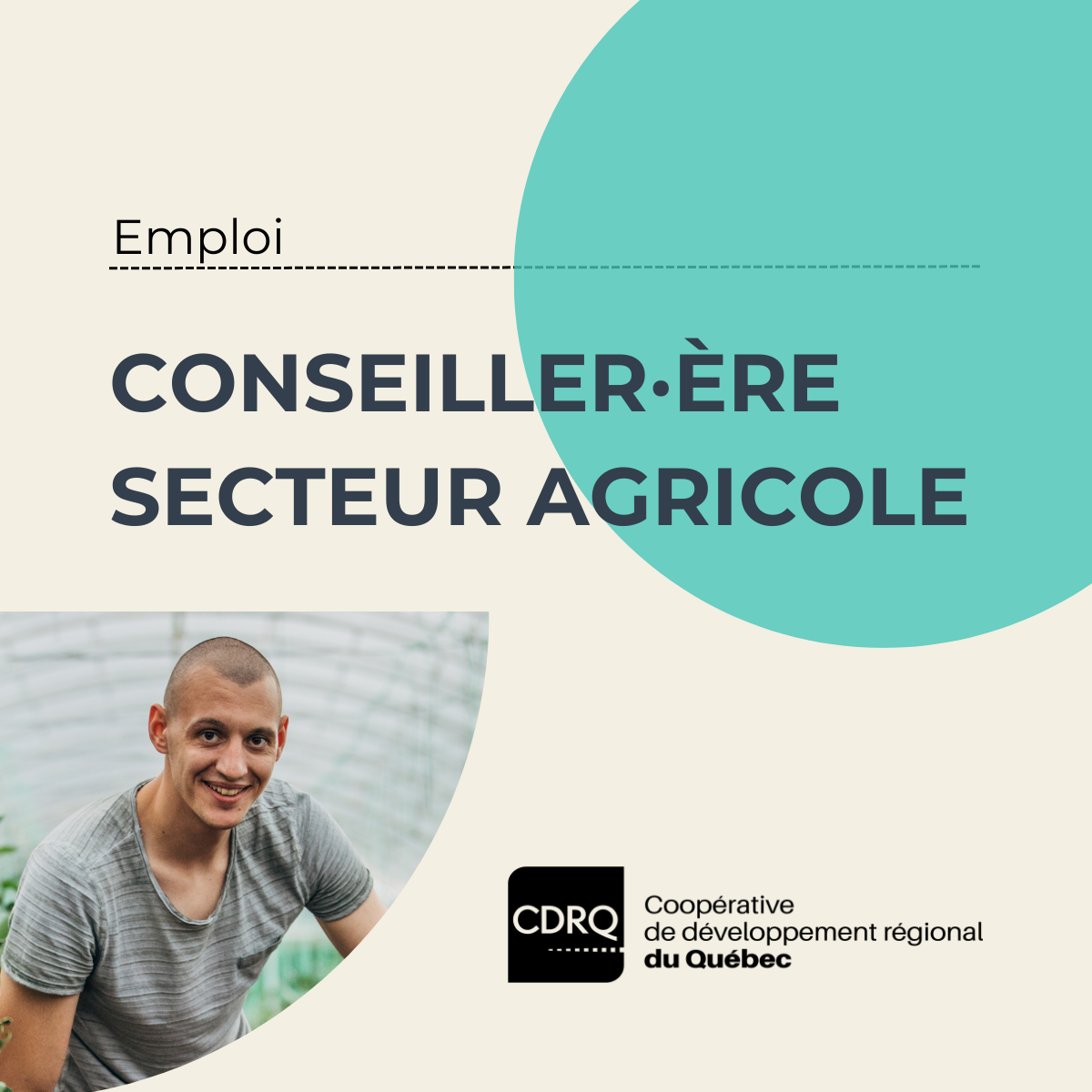 Emploi - Conseiller secteur agricole - CDRQ