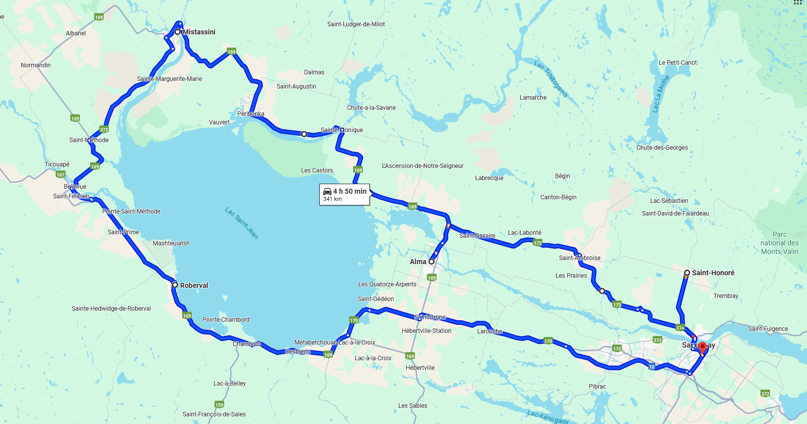 Cartes Saguenay-Lac-Saint-Jean